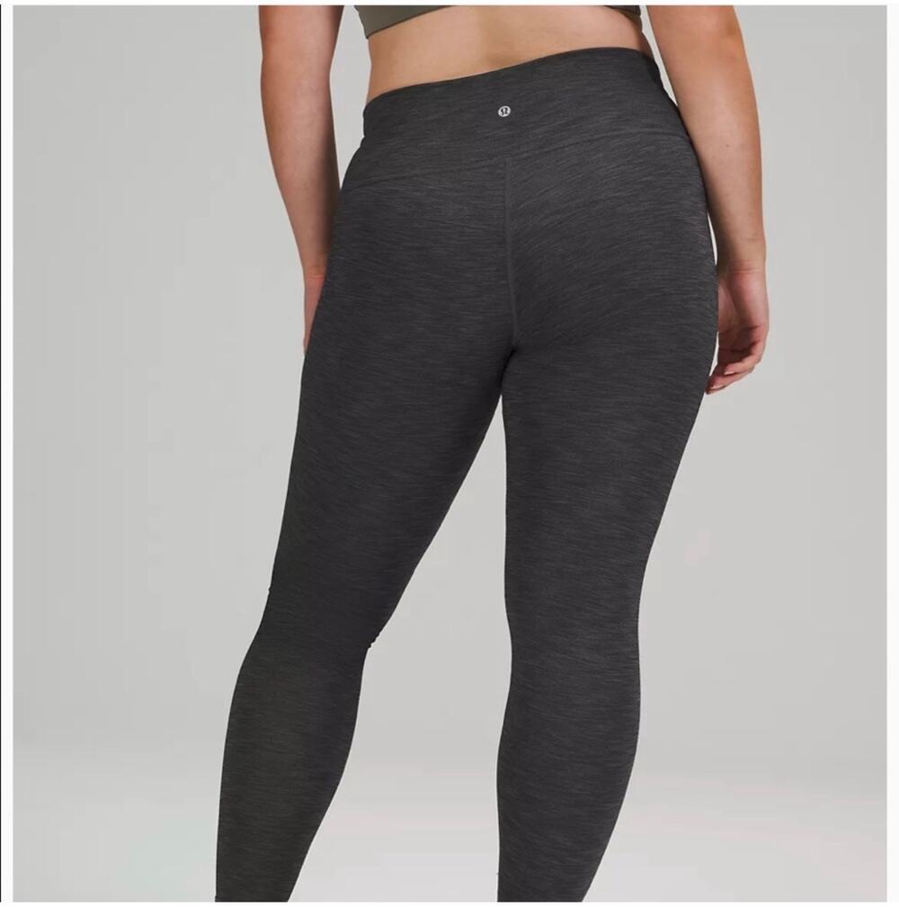 Lululemon Leggings Womens 6 Gray Wunder Under High Rise Brushed Full On Luxtreme